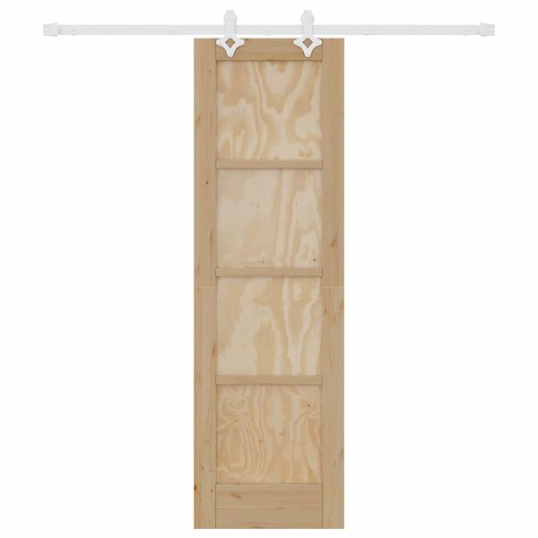 vidaXL Porta Deslizante Castanho 61 x 198,5 cm