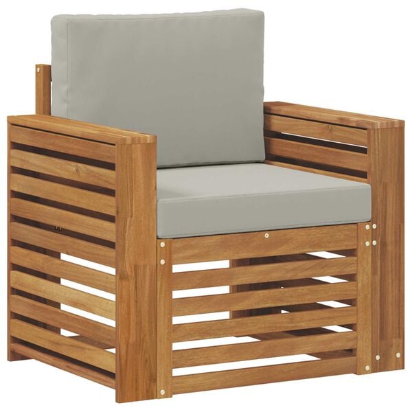 vidaXL Conjunto de Sof&aacute;s para Exterior Natural 79 x 63 x 73 cm