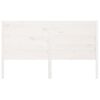 vidaXL Cabeceira de cama 186x4x100 cm pinho maci&ccedil;o branco