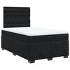 vidaXL Cama boxspring com colchão 120x190 cm veludo preto