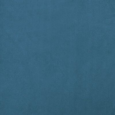 vidaXL Sofá infantil com apoio de pés 100x50x30 cm veludo azul