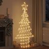 vidaXL &Aacute;rvore de Natal com 240 LEDs Branco quente 150 cm Acr&iacute;lo