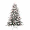 vidaXL &Aacute;rvore de Natal Articulada Artificial Branco 240 cm PE e PVC