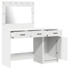 vidaXL Mesa de vestir 2 pcs Branco 40 x 41 x 75 cm Madeira processada