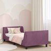 vidaXL Estrutura de Cama Infantil com Cabeceira Roxo 90 x 190 cm