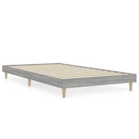 vidaXL Estrutura cama 100x200 cm derivados de madeira cinzento sonoma