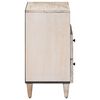 vidaXL Gabinete de Cama Branco 50 x 33 x 60 cm Madeira de manga maci&ccedil;a