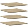 vidaXL Prateleiras estante 4pcs 40x40x1,5cm contraplacado cor carvalho