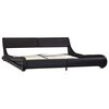 vidaXL Estrutura de cama 180x200 cm couro artificial preto
