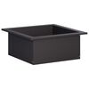 vidaXL Anel para Fogueira Preto 90 x 90 x 25 cm A&ccedil;o