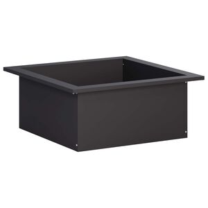vidaXL Anel para Fogueira Preto 90 x 90 x 25 cm A&ccedil;o