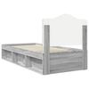vidaXL Estrutura da Cama com cabeceira Cinza Sonoma 75 x 190 cm
