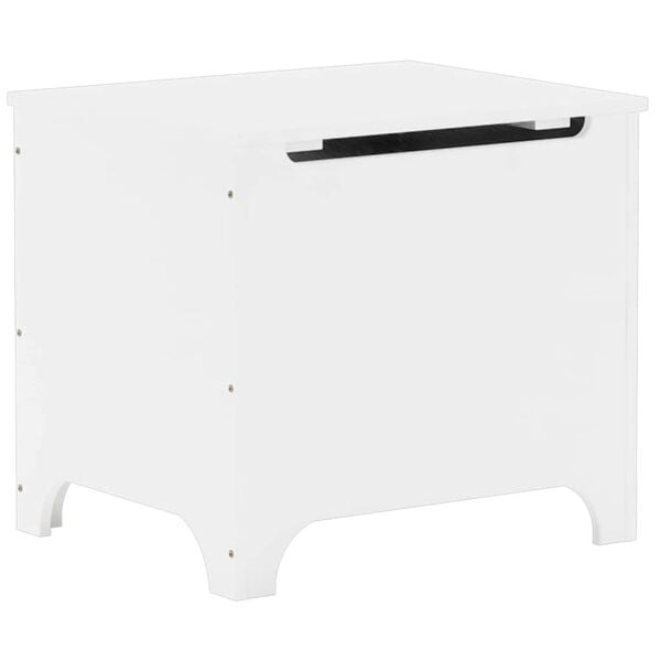 vidaXL Caixa de arruma&ccedil;&atilde;o c/ tampa RANA 60x49x54cm pinho maci&ccedil;o branco