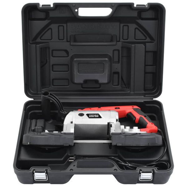 vidaXL Serra de fita com caixa port&aacute;til a&ccedil;o