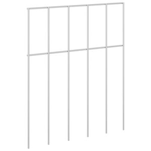 vidaXL Painel de Cerca para Jardim 24 unid. 25 x 30 cm A&ccedil;o Galvanizado