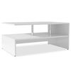 vidaXL Mesa de centro derivados de madeira 90x59x42 cm branco