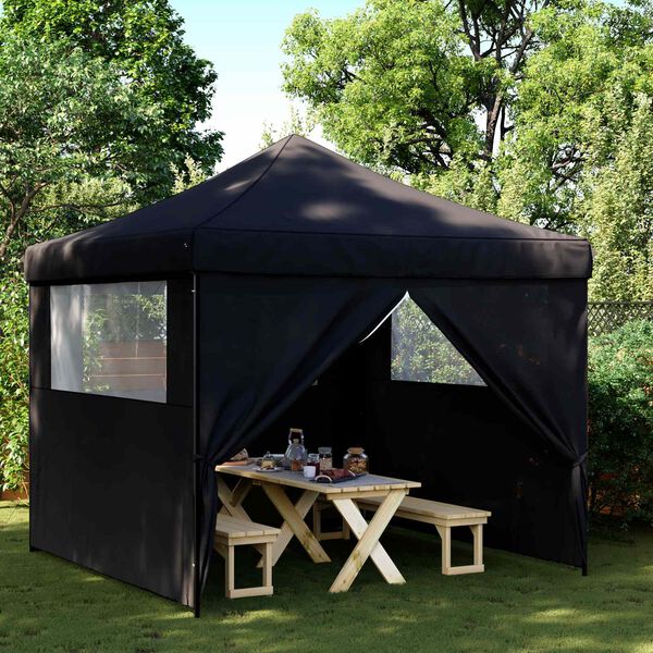 vidaXL Tenda de Festa Preto 292 x 292 x 315 cm Tecido Oxford