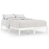 vidaXL Estrutura de cama 140x200 cm pinho maci&ccedil;o branco