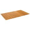 vidaXL Tapete de banho Natural 100 x 60 cm Madeira S&oacute;lida de Ac&aacute;cia