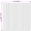 vidaXL Tapete retangular 100x100 cm bambu cor natural