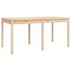 vidaXL 7 pcs conjunto de jantar para jardim madeira de pinho maciça