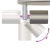 vidaXL Foco de teto com holofotes N&iacute;quel 12 x 8 cm A&ccedil;o