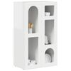 vidaXL Buffet Branco Brilhante 59 x 35 x 100,5 cm Madeira processada