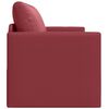 vidaXL Sof&aacute;-Cama 110cm Vinho Vermelho Couro Artificial
