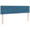 vidaXL Estrutura de cama otomana com colch&atilde;o 180x200 cm azul escuro