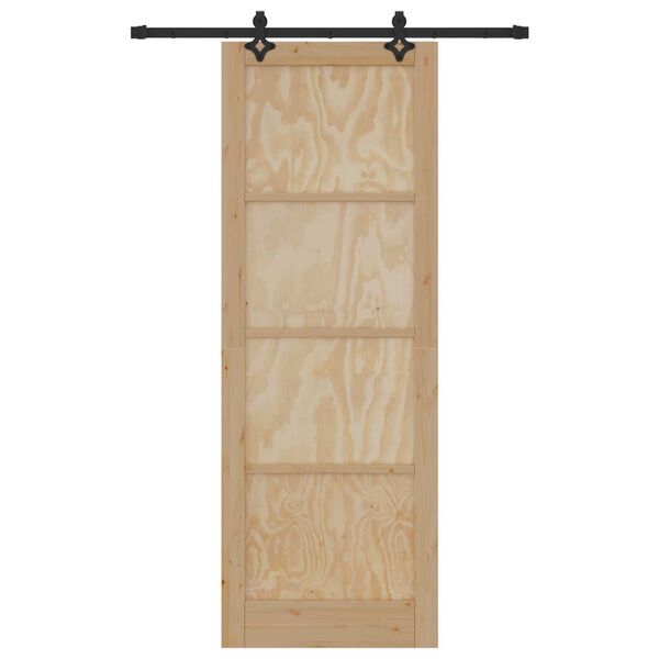 vidaXL Porta Deslizante ORKDAL Castanho 83 x 232 cm