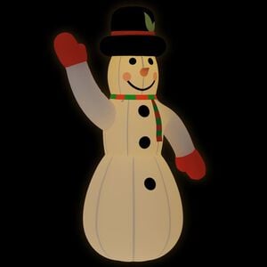 vidaXL Boneco de neve insufl&aacute;vel com luzes LED 805 cm