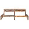 vidaXL Estrutura de cama sem colch&atilde;o 200x200 cm madeira maci&ccedil;a