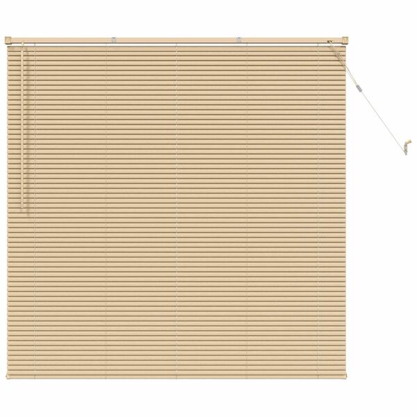 vidaXL Cortina Veneziana Marrom Claro com Padr&atilde;o 150 x 160 cm PVC