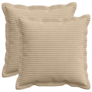 vidaXL Capa almofada 2 unid. HOUTEN Cinzento-acastanhado 30 x 30 cm