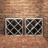 vidaXL Escorredor de Vinho 2 pcs Branco 62 x 25 x 62 cm