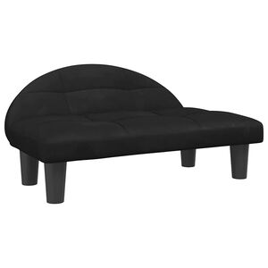 vidaXL Cama para c&atilde;es 70x52x30 cm veludo preto
