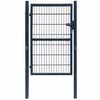 vidaXL Port&atilde;o de cerca 2D (unidade) Cinza antracite 100x140 cm