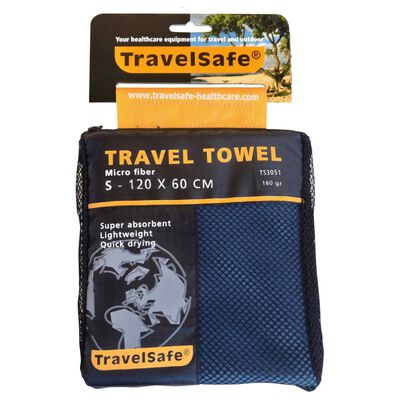 Toalha de microfibra para viagens azul da Travelsafe TS3051