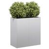 vidaXL Planter 80x40x80 cm aço galvanizado