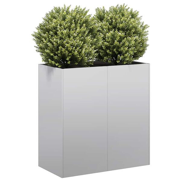 vidaXL Planter 80x40x80 cm aço galvanizado