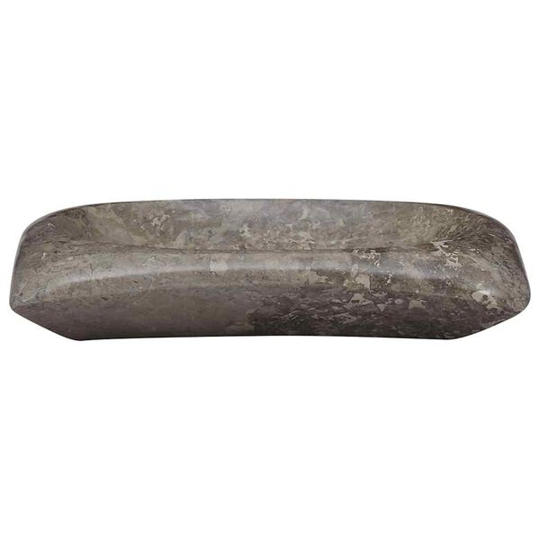 vidaXL Lavat&oacute;rio 50x35x10 cm m&aacute;rmore cinzento