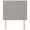 vidaXL Cabeceira Cinza Claro 100x5x118/128 cm Tecido
