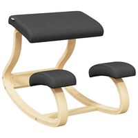 vidaXL Cadeira de ajoelhar 48x71x51 cm contraplacado de bétula preto