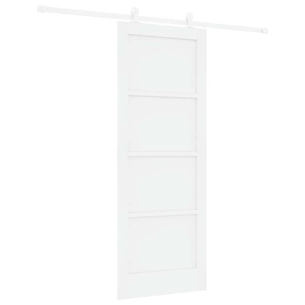 vidaXL Porta Deslizante ORKDAL Branco 78 x 202 cm