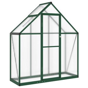 vidaXL Estufa com estrutura de base 169x58x195 cm alum&iacute;nio verde