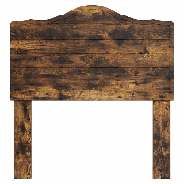 vidaXL Cabeceira Carvalho Defumado 90 cm Madeira processada