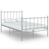 vidaXL Estrutura de cama 120x200 cm metal cinzento