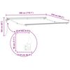 vidaXL Toldo Retr&aacute;til Antracite e Branco 300 x 250 cm