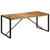 vidaXL Mesa de jantar madeira de mangueira maci&ccedil;a &aacute;spera 180 cm