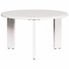 vidaXL Mesa de centro 2 pcs Branco Madeira de pinho maciça